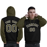 Custom Raglan Sleeves Universal Pullover Hoodie Embroideried Your Team Logo And Number For Man