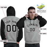 Custom Personalized Long-Sleeve Workout Pullover Raglan Sleeves Fashion Hoodie For All Ages Man