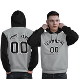Custom Personalized Long-Sleeve Workout Pullover Raglan Sleeves Fashion Hoodie For All Ages Man