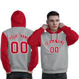Custom Traditional All-Ages Sport Pullover Raglan Sleeves Hoodie For Man Stitched Name Number
