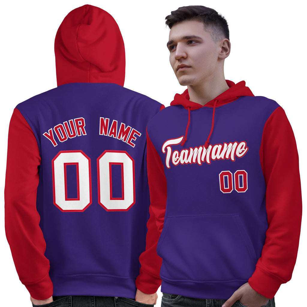 Custom Pullover Raglan Sleeves For Man Personalized Sweatshirt Embroideried Your Team Logo