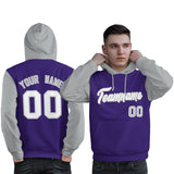 Custom Pullover Raglan Sleeves For Man Personalized Sweatshirt Embroideried Your Team Logo