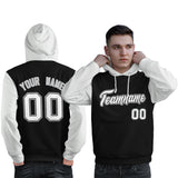Custom Cotton Pullover Raglan Sleeves Hoodie For Man Personalized Couples Stitched Team Name Number