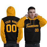 Custom Cotton Pullover Raglan Sleeves Hoodie For Man Personalized Stitched Text Logo And Number