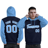 Custom Cotton Pullover Raglan Sleeves Hoodie For Man Personalized Couples Stitched Team Name Number