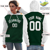 Custom Tailor Made Pullover Raglan Sleeves Hoodie Sportswear For Women Stitched Team Name Number