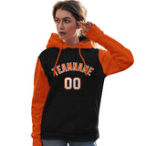 Custom Bespoke Long-Sleeve Pullover Hoodie Raglan sleeves Embroideried Your Team Logo and Number For Women