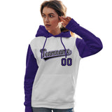 Custom Personalized Long-Sleeve Workout Pullover Raglan Sleeves Hoodie Fashion Sweatshirt For Women