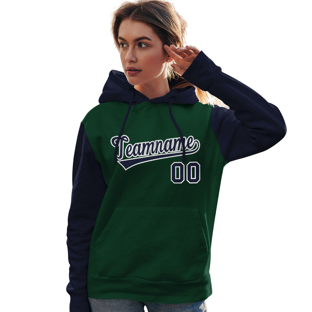 Custom Cotton Pullover Raglan Sleeves Hoodie For Women Personalized Couples Sport Sweatshirt