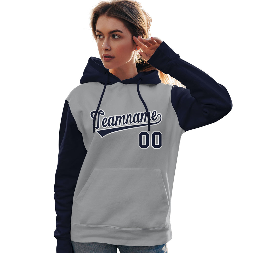Custom Cotton Pullover Raglan Sleeves Hoodie For Women Personalized Couples Sport Sweatshirt