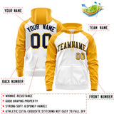 Custom Stitched Team Name Number and Logo Raglan Sleeves Fashion Full-Zip Hoodie