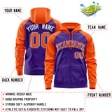 Custom Unique Raglan Full-Zip Hoodie Sportswear Embroideried Your Team Logo and Number Adult youth