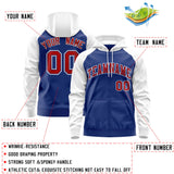 Custom Stitched Team Name Number and Logo Raglan Sleeves Fashion Full-Zip Hoodie