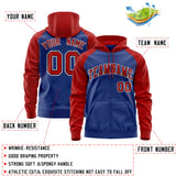 Custom Unique Raglan Full-Zip Hoodie Sportswear Embroideried Your Team Logo and Number Adult youth