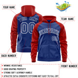 Custom Your Logo Workwear Full-Zip Raglan Sleeves Hoodie for Outdoor Team Work Uniform Unisex
