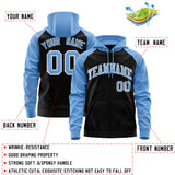 Custom Stitched Team Name Number and Logo Raglan Sleeves Fashion Full-Zip Hoodie