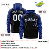 Custom Stitched Team Name Number and Logo Raglan Sleeves Fashion Full-Zip Hoodie
