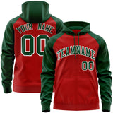 Custom Long-Sleeve Full-Zip Hoodie Raglan Sleeves For Personal Touch Stitched Team Name Number Logo