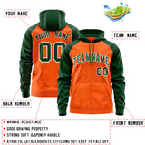 Custom Your Logo Workwear Full-Zip Raglan Sleeves Hoodie for Outdoor Team Work Uniform Unisex