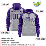 Custom Your Logo Workwear Full-Zip Raglan Sleeves Hoodie for Outdoor Team Work Uniform Unisex