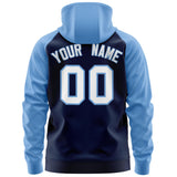 Custom Your Logo Workwear Full-Zip Raglan Sleeves Hoodie for Outdoor Team Work Uniform Unisex
