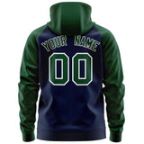 Custom Your Logo Workwear Full-Zip Raglan Sleeves Hoodie for Outdoor Team Work Uniform Unisex