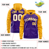 Custom Unisex Full-Zip Hoodie Raglan Sleeves Sports Hoodie Stitched Text Logo And Number Adult Youth