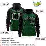 Custom Personalized Long-Sleeve Zippered Workout Full-Zip Raglan Sleeves Hoodie Stitched Name Number