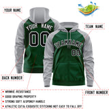 Custom Traditional All-Ages Sport Full-Zip Raglan Sleeves Hoodie Embroideried Your Team Logo