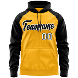 Custom Cotton Full-Zip Raglan Sleeves Hoodie Unisex Personalized Stitched Text Logo And Number