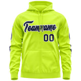 Custom Men's Youth Sweatshirt Stitched Name Number And Team Logo Full-Zip Hoodie With Flame