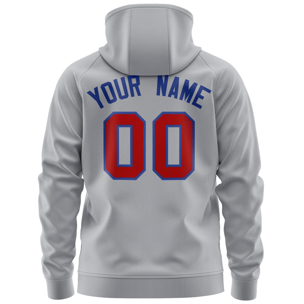 Custom Full-Zip Hoodie Embroideried Your Team Logo and Number Adult youth