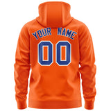 Custom Full-Zip Hoodie Sports Sweatshirt Stitched Name Number