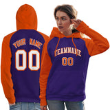 Custom Pullover Hoodie Raglan Sleeves Embroideried Your Team Logo Personalized Hip Hop Sportswear For All Age Women