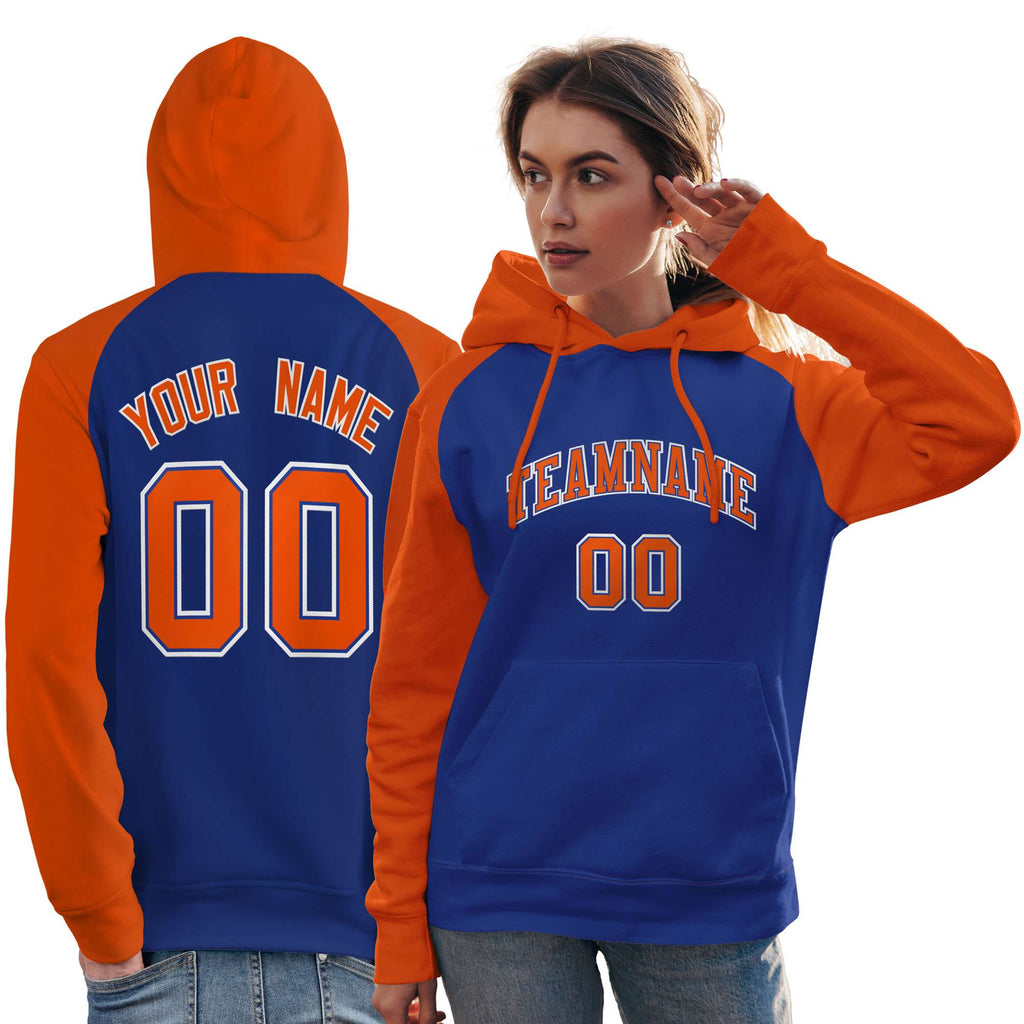 Custom Women's Pullover Hoodie Raglan Sleeves Embroideried Your Team Logo Personalized Fashion Sportswear
