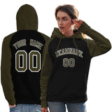 Custom Embroideried Your Team Logo and Number Raglan Sleeves Fashion Pullover Sweatshirt Hoodie For All Age Women