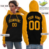 Custom Stitched Your Team Logo and Number Raglan Sleeves Sports Pullover Sweatshirt Hoodie For All Age Women