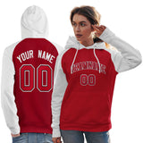 Custom Embroideried Your Team Logo and Number Raglan Sleeves Fashion Pullover Sweatshirt Hoodie For All Age Women