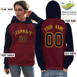 Custom Individualized Pullover Raglan Sleeves Fashion Hoodie Sportswear For Women Fashion Wearshirt Stitched Name Number