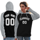 Custom Women's Unique Raglan Sleeves Pullover Hoodie Sportswear Embroideried Your Team Logo and Number Sports Wearshirt