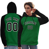 Custom Unique Raglan Sleeves Pullover Hoodie Sportswear For Women Embroideried Your Team Logo and Number Wearshirt