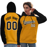 Custom Women's Pullover Hoodie Raglan Sleeves Stitched Team Name Number Logo Personalized Hip Hop Sports Sweatshirt