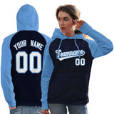 Custom Traditional All Ages Sport Pullover Raglan Sleeves Hoodie For Women Stitched Name Number Fashion Sweatshirt