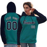 Custom Unique Raglan Sleeves Pullover Hoodie Sportswear For Women Embroideried Your Team Logo and Number Sportswear