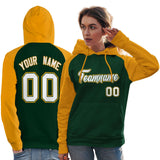 Custom Women's Traditional All Ages Sport Pullover Raglan Sleeves Hoodie Stitched Name Number Fashion Sweatshirt