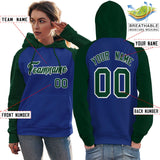 Custom Women's Traditional All Ages Sport Pullover Raglan Sleeves Hoodie Stitched Name Number Fashion Sweatshirt