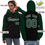 Custom For Women Sleeve Pullover Hoodie Raglan Sleeves Embroideried Your Team Logo And Number Sports Sweatshirt