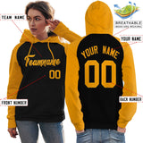 Custom Women's Traditional All Ages Sport Pullover Raglan Sleeves Hoodie Stitched Name Number Fashion Sweatshirt