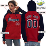 Custom Women's Traditional All Ages Sport Pullover Raglan Sleeves Hoodie Stitched Name Number Fashion Sweatshirt