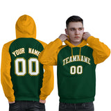 Custom Stitched Your Team Logo and Number Raglan Sleeves Sports Pullover Sweatshirt Hoodie For All Age Man